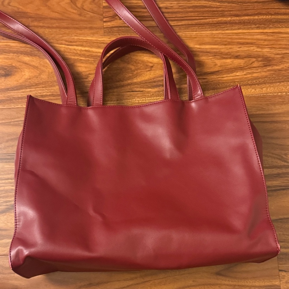 Telfar Burgundy Tote Bag - Oxblood Medium - Picture 6 of 7
